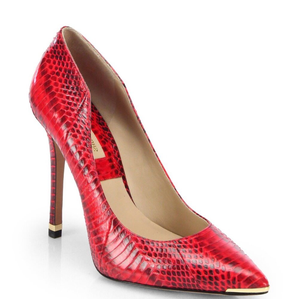 Michael Kors Collection Avra Genuine Snakeskin Pumps